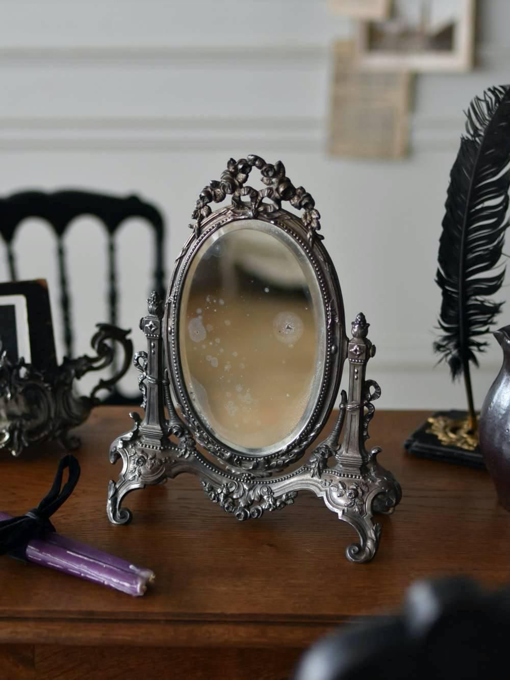 スタンドミラー.13 アンティークミラー フランス 鏡