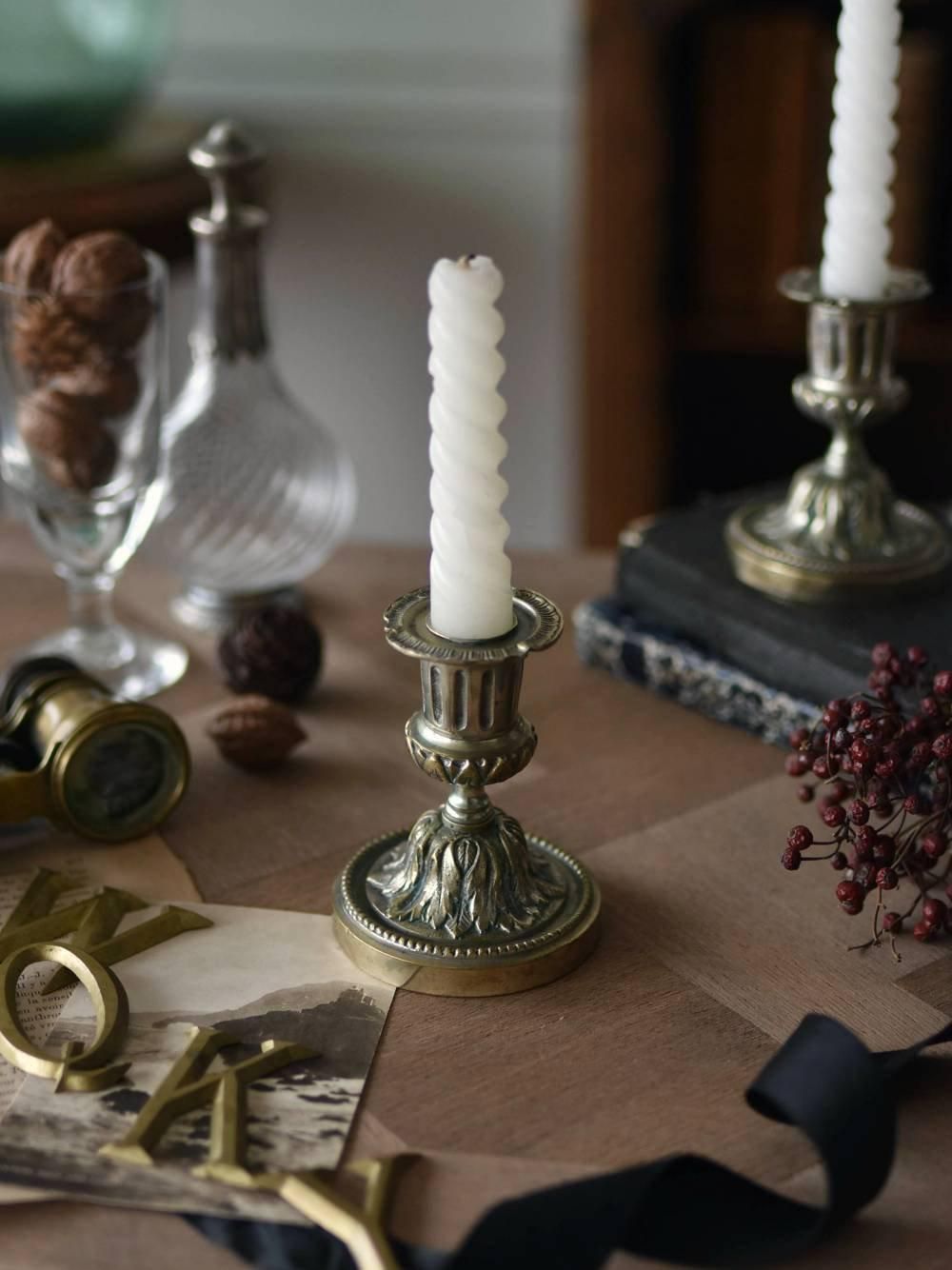 キャンドルスタンド.15B フランス アンティーク ロウソクたて