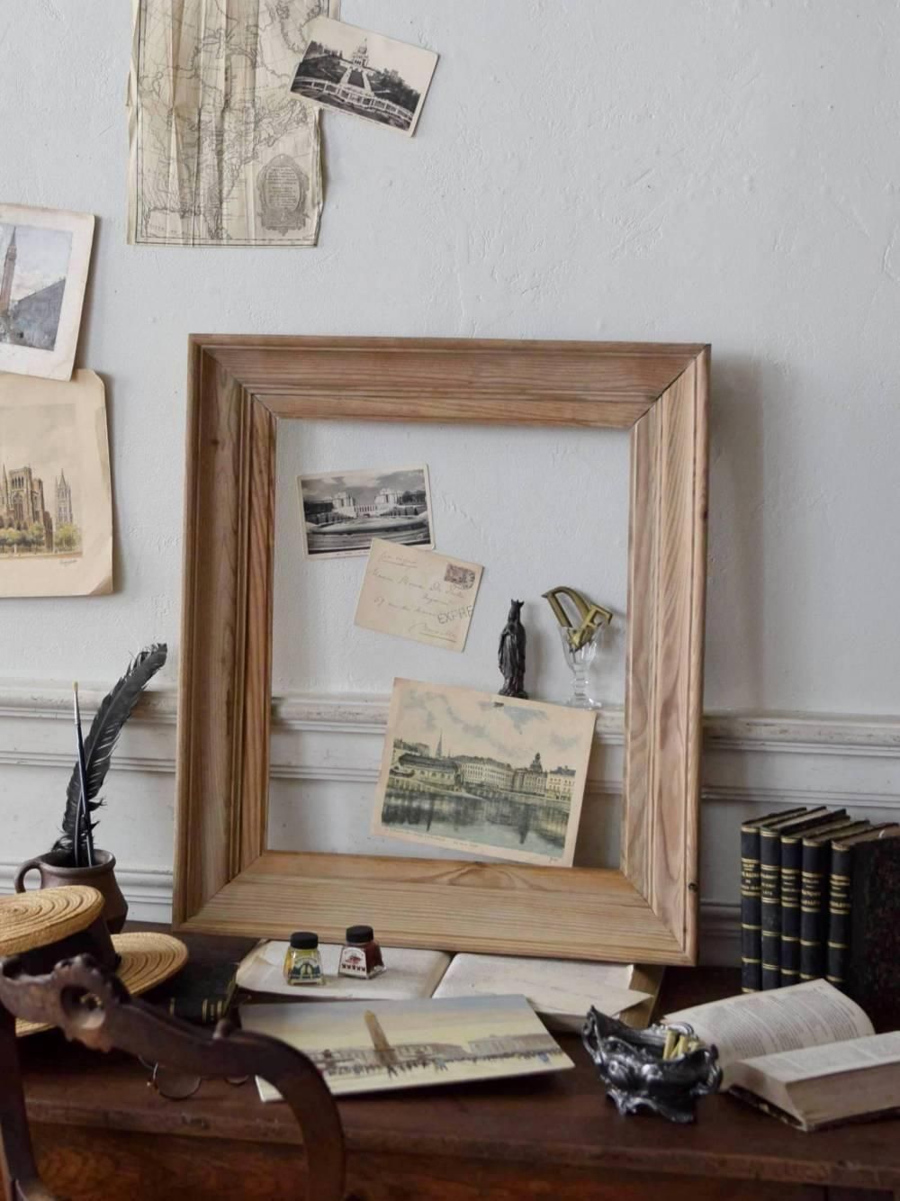 ナチュラルフレーム.4 フランスアンティークインテリア 額縁 ディスプレイ