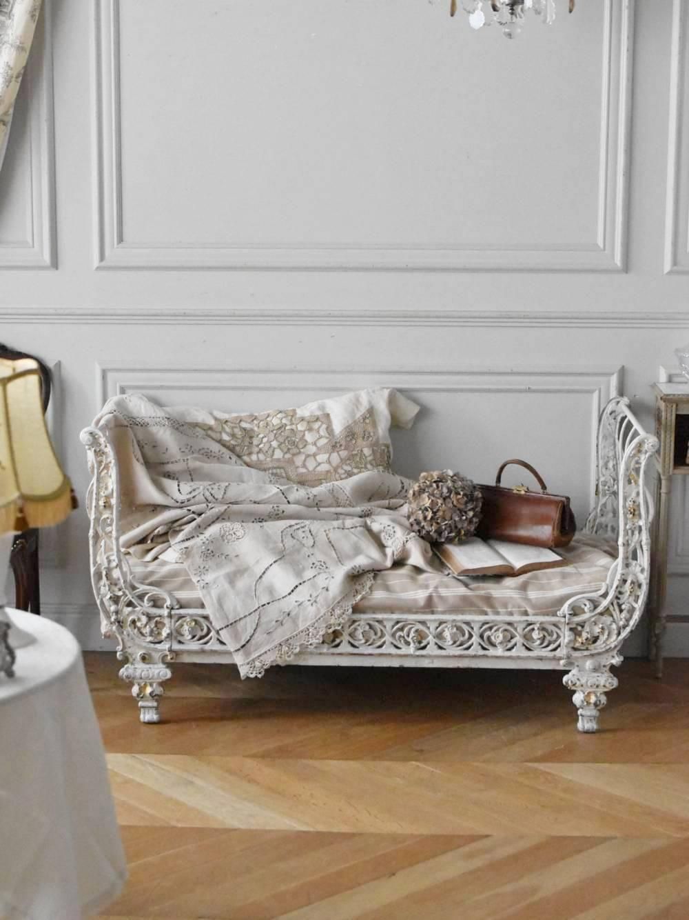 アンティークベビーベッド.47 フランスアンティーク家具 デイベッド ソフア