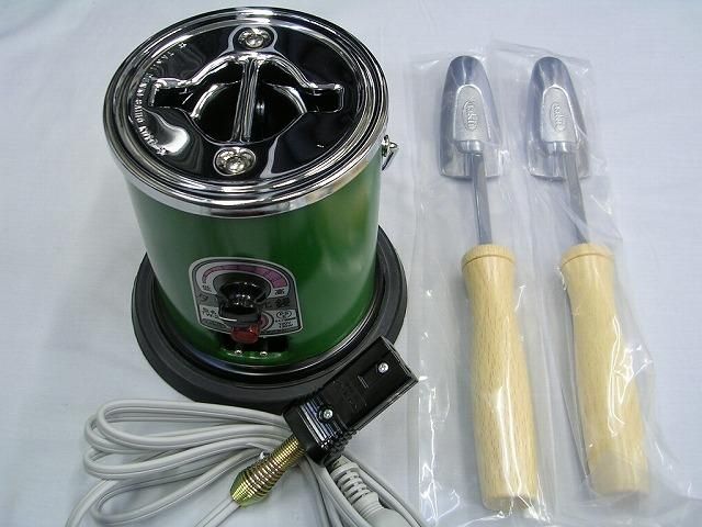 タキイ電器 2丁立 和裁鏝 (こて) 緑 | 和服仕立て用アイロン - 業務用