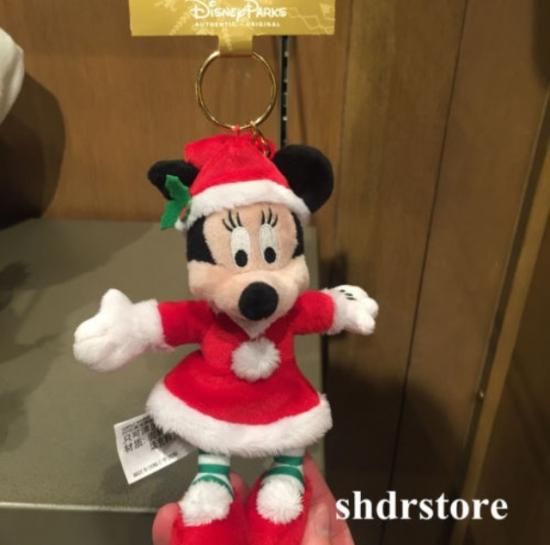 上海ディズニー ミニーマウス クリスマス キーチェーン - ディズニー