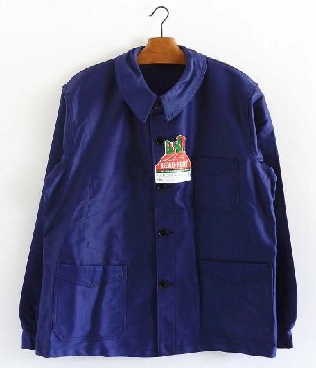 BEAU-FORT ブルーモールスキンフレンチワークジャケット［Dead Stock