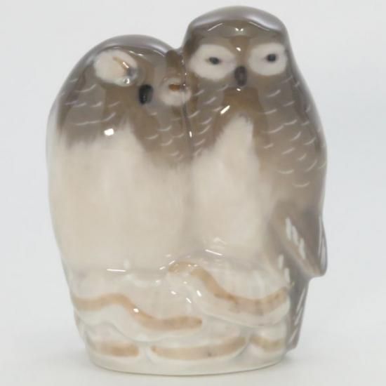ロイヤルコペンハーゲン 置物□フィギュリン フクロウ 高さ8.5cm Royal