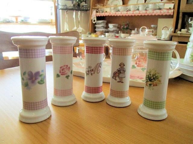 マニーローズ 陶器カントリーチェック サンドグラス - 「フランス雑貨