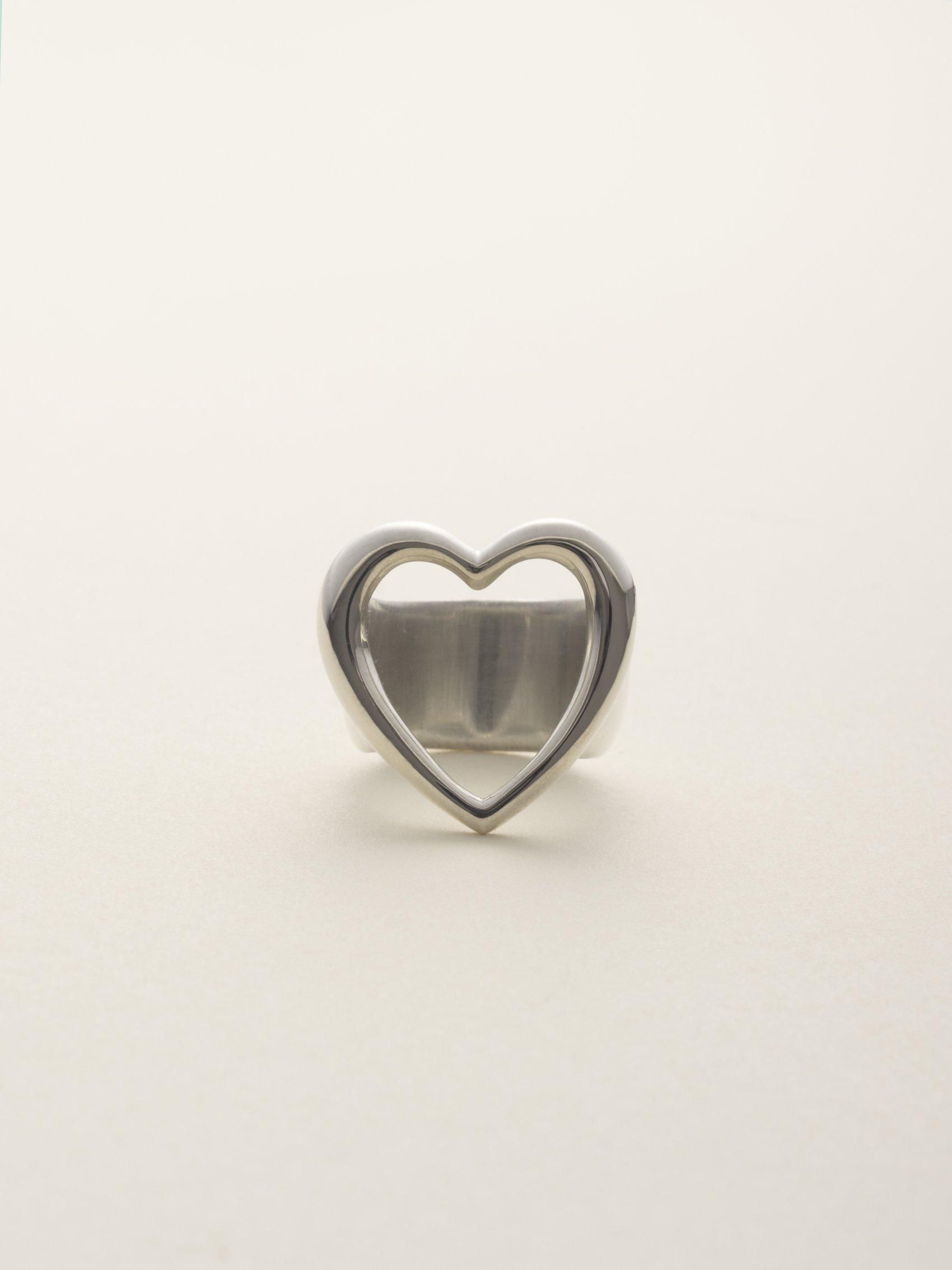 sv925 Heart pinky ring