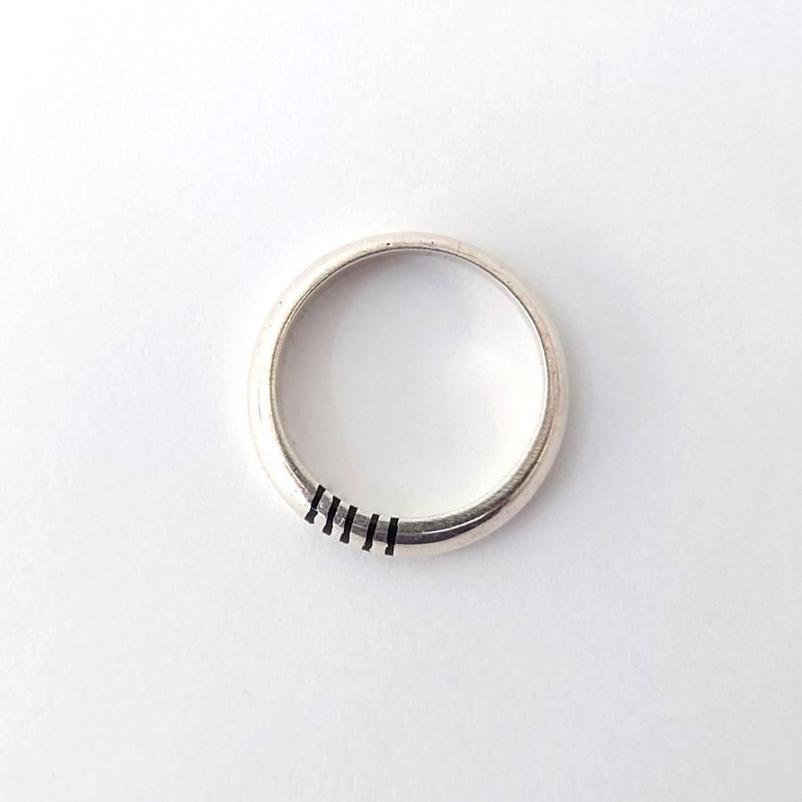 TUAREG SILVER/トゥアレグ シルバー リング 黒檀 エボニーウッド BA19E