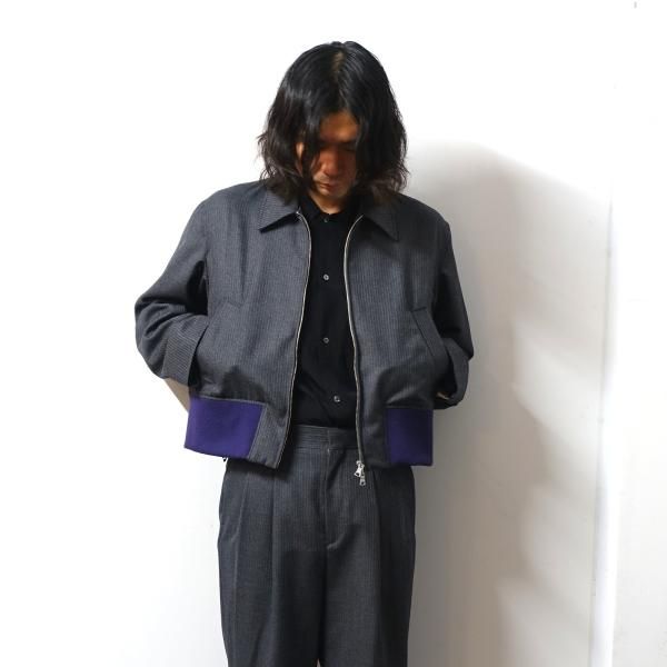 stein(シュタイン)/LEATHER COMBINATION STUDIUM JACKET/TWEED 通販