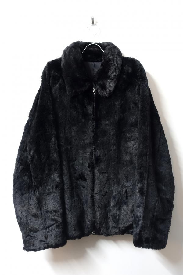 ssstein(シュタイン)/ACRYLIC FUR JACKET/BLACK CONCRETE RIVER