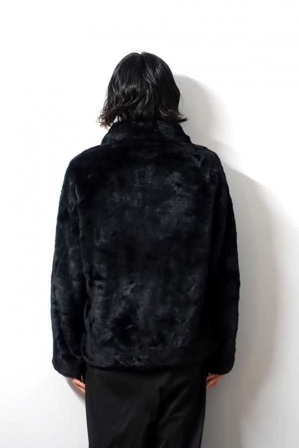 ssstein(シュタイン)/ACRYLIC FUR JACKET/BLACK CONCRETE RIVER