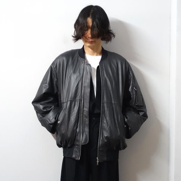ssstein(シュタイン)/LEATHER FLIGHT JACKET/DARK CHARCOAL CONCRETE