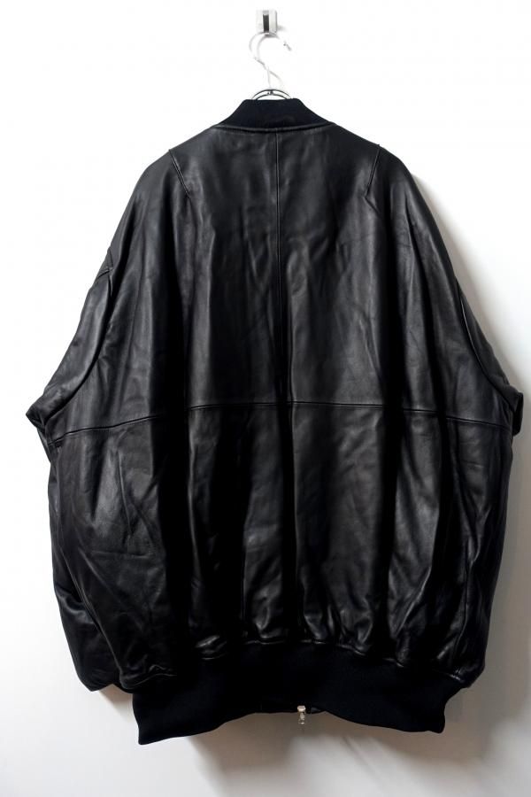 ssstein(シュタイン)/LEATHER FLIGHT JACKET/BLACK CONCRETE RIVER