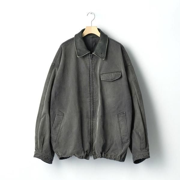 ssstein(シュタイン)/SULFUR DYED WHIP CORD VINTAGE ZIP JACKET/BLACK