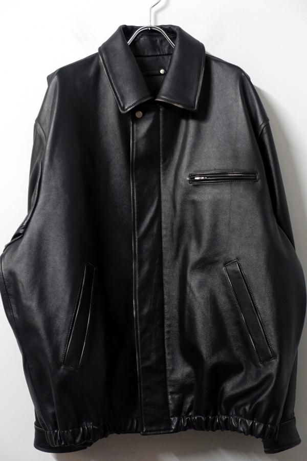 ssstein(シュタイン)/COW LEATHER VINTAGE ZIP JACKET/BLACK -CONCRETE