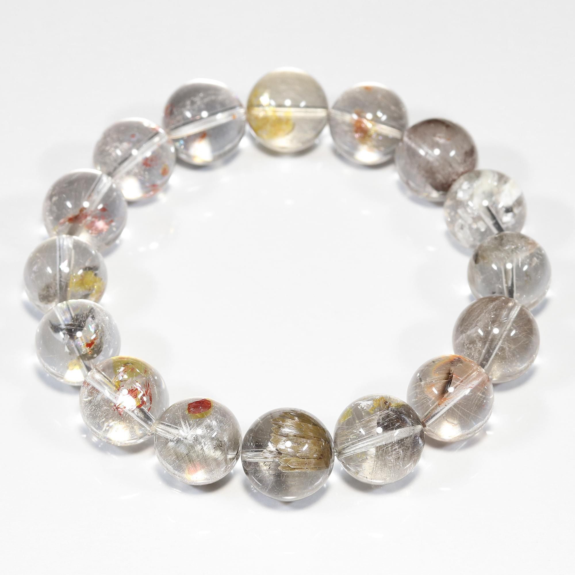 高品質/オーロラ・ガーデン・クォーツ入りのミックスタイプ】プラチナ