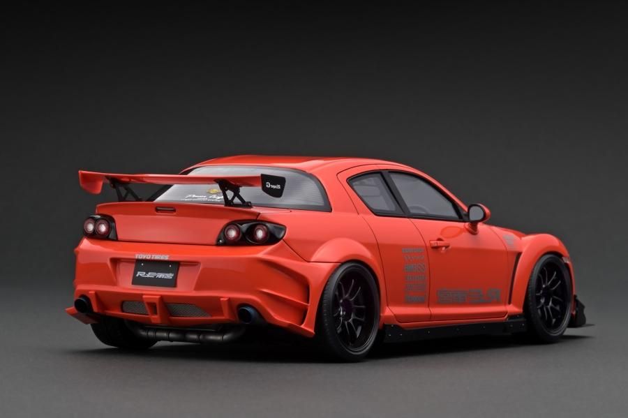 IG3176 1/18 Mazda RX-8 (SE3P) RE Amemiya Orange - ig-model