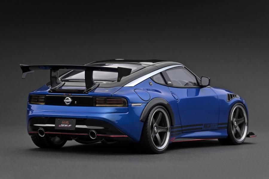 IG3386 1/18 TOP SECRET Fairlady Z (RZ34) Blue Metallic - ig-model