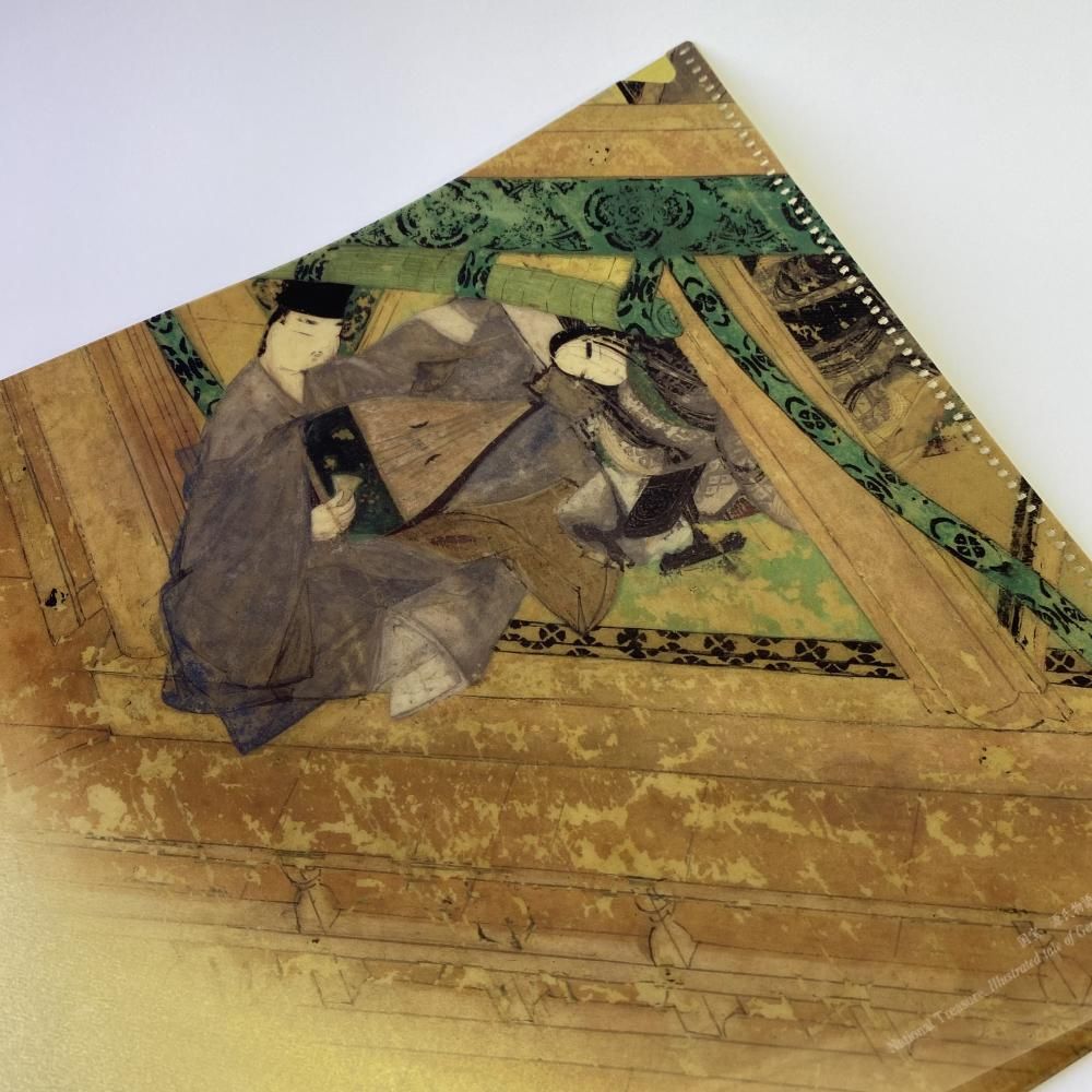 金箔風ファイル 源氏物語絵巻 宿木三 - 徳川美術館オンラインショップ