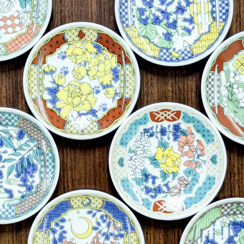 コレクション！【鍋島皿 山家人物渦文 櫛口台 鉢 古木箱入 鑑賞陶磁器