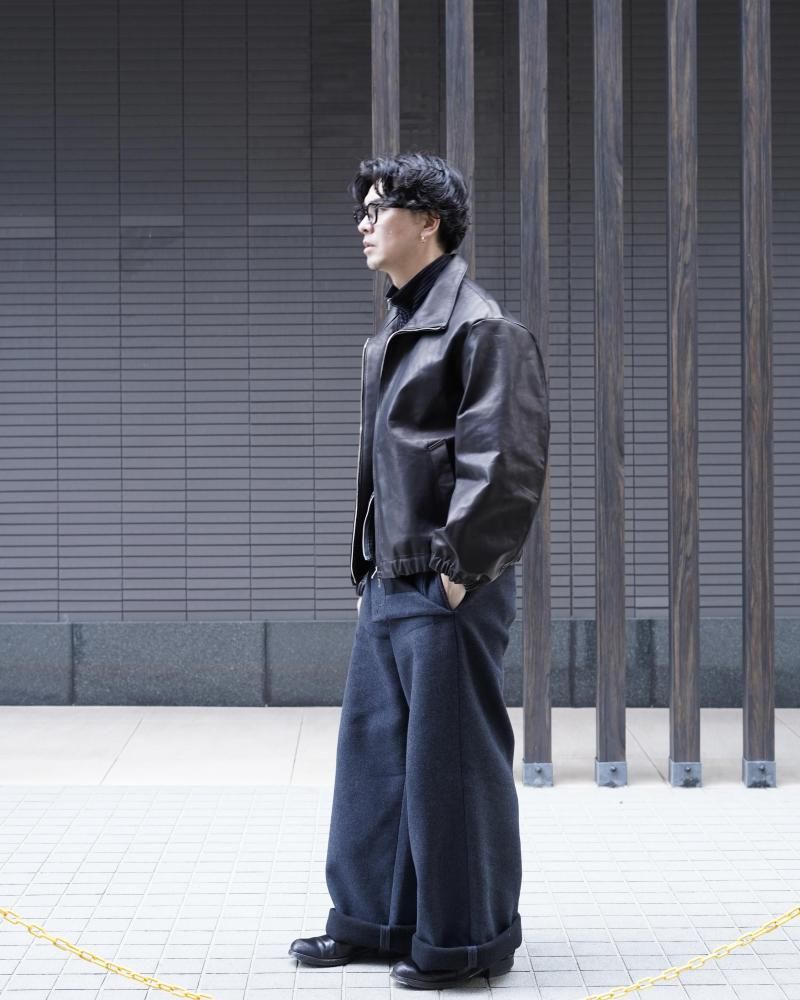 Leather track jacket - IDIOME | ONLINE SHOP 熊本のセレクトショップ