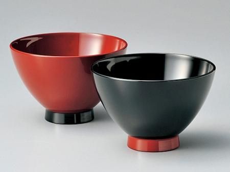 すえひろ 夫婦椀 朱・黒 1組 - 鷹休漆器店〈越中富山 伝統の魚津漆器