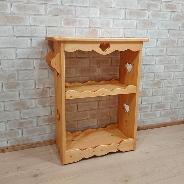 カントリーキッチンワゴン 高さ75cm キャスター付き RRA-9