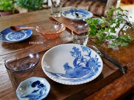 アンティーク器 印判皿 染付皿 和食器通販「暮らしの古民具・器こっころ」