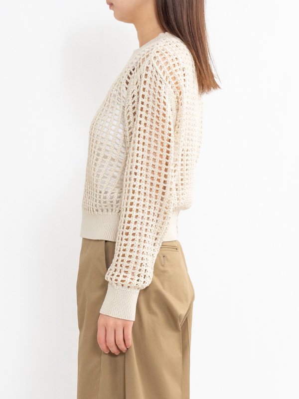 CROCHETED SWEATER-クロチェットセーター-HYKE（ハイク）通販| st company