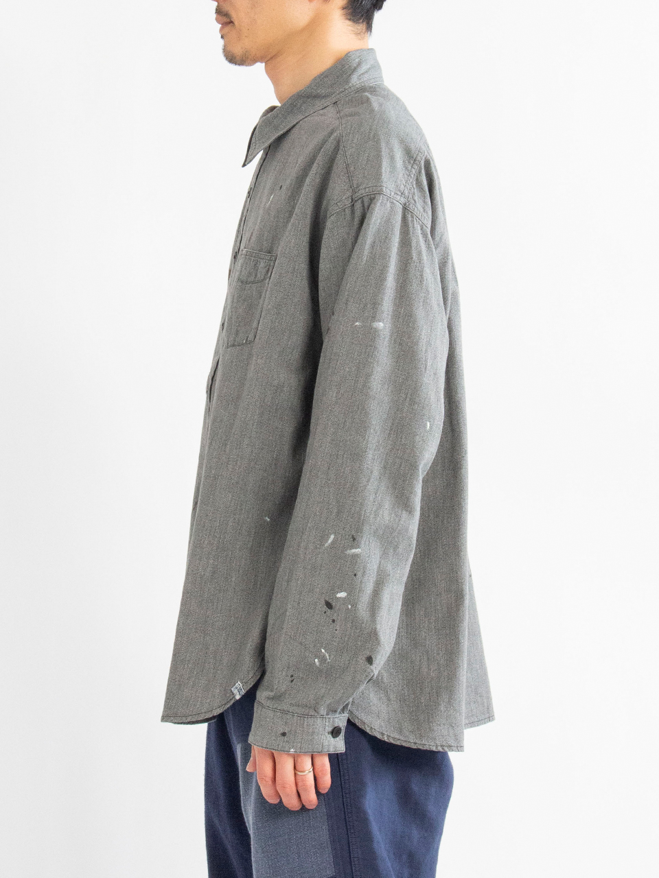 1910 P.O. CHAMBRAY L/S-1910 P.O.シャンブレーロングスリーブ-visvim