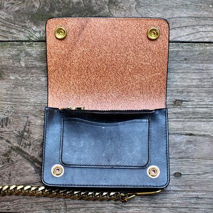ORIGINAL TRUCKER WALLET（SHORT・BLACK・BRASS） - JUNKY CLASSICS