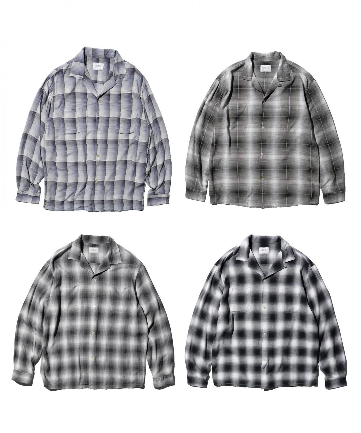 WEB限定】TOWNCRAFT / 60S OMBRE LOOP COLLAR SHIRTS