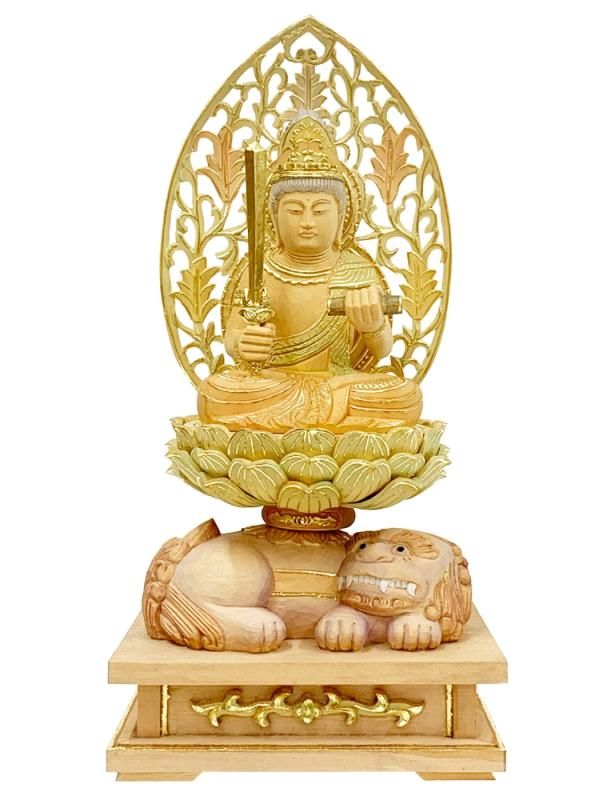 十二支守護本尊八体仏 文殊菩薩 淡彩切金仕上（卯） - 仏像の通販