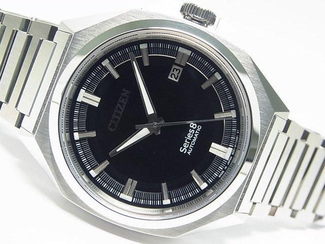 シチズン シリーズ8 831メカニカル ブラック文字盤 NB6010-81E