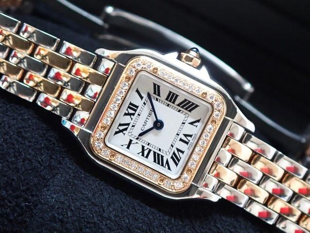 カルティエ パンテール ドゥ カルティエ SM 18KPG×SS '24年 - 腕時計