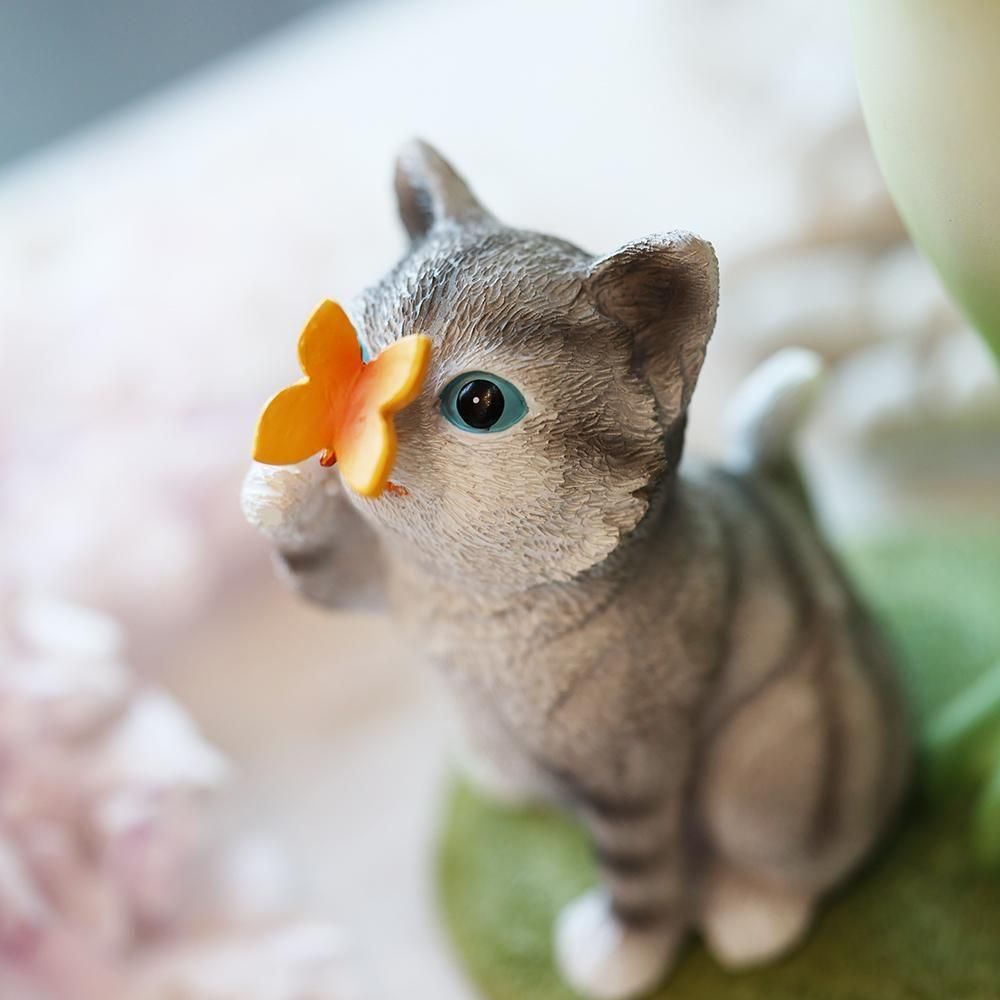 オブジェ「カエルと猫」- 海福雑貨通販部