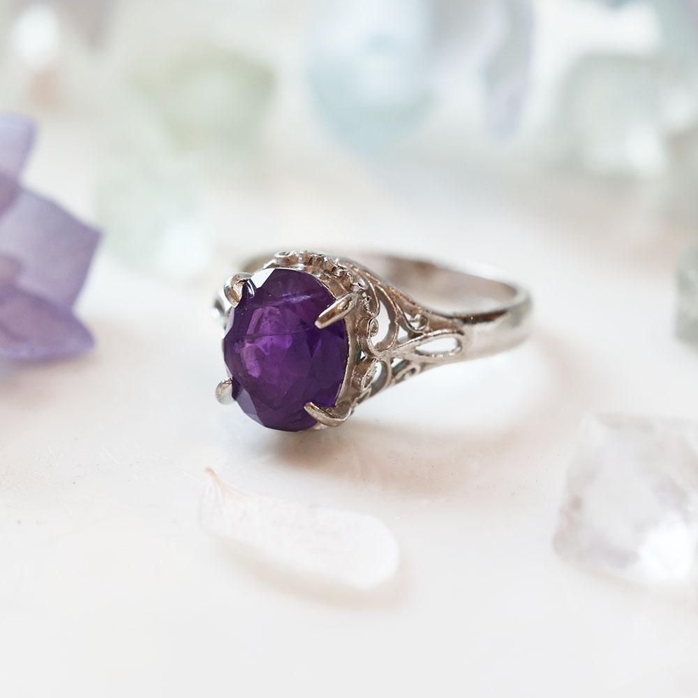 サソリとアメジストの指輪（1点のみ） - 海福雑貨通販部