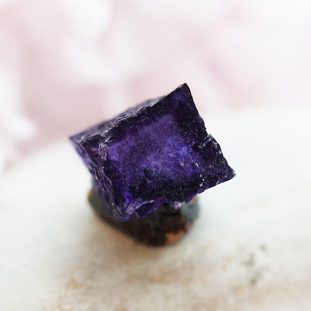 エルムウッド産青紫色フローライト - 海福雑貨通販部
