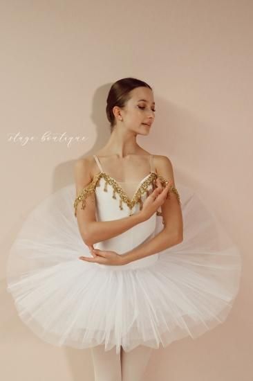 バレエ衣装 レオタード衣装 8183 Adagio ホワイト - 海外製バレエ衣装