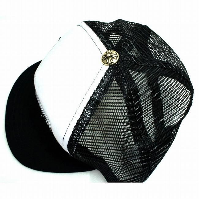 クロムハーツ ハリウッド FUCK トラッカー メッシュ キャップ ブラック