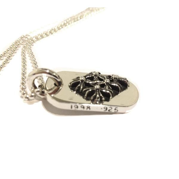 クロムハーツ レイズド セメタリー クロス ドッグタグ ペンダント