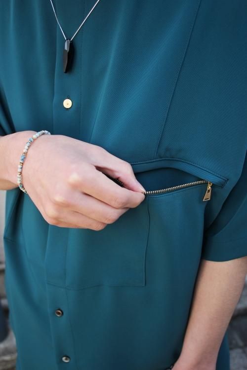 CULLNI [クルニ] Stand Collar Buzam Shirt ＜スタンドカラーブザム