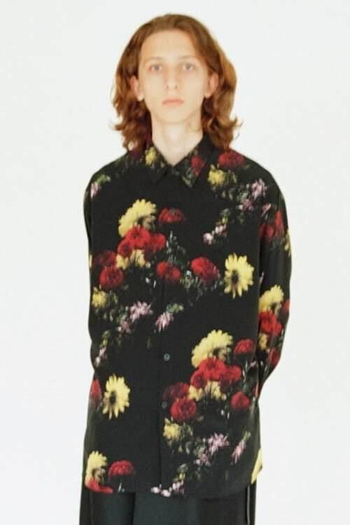 LAD MUSICIAN [ラッドミュージシャン] DECHINE FLOWER BIG SHIRT