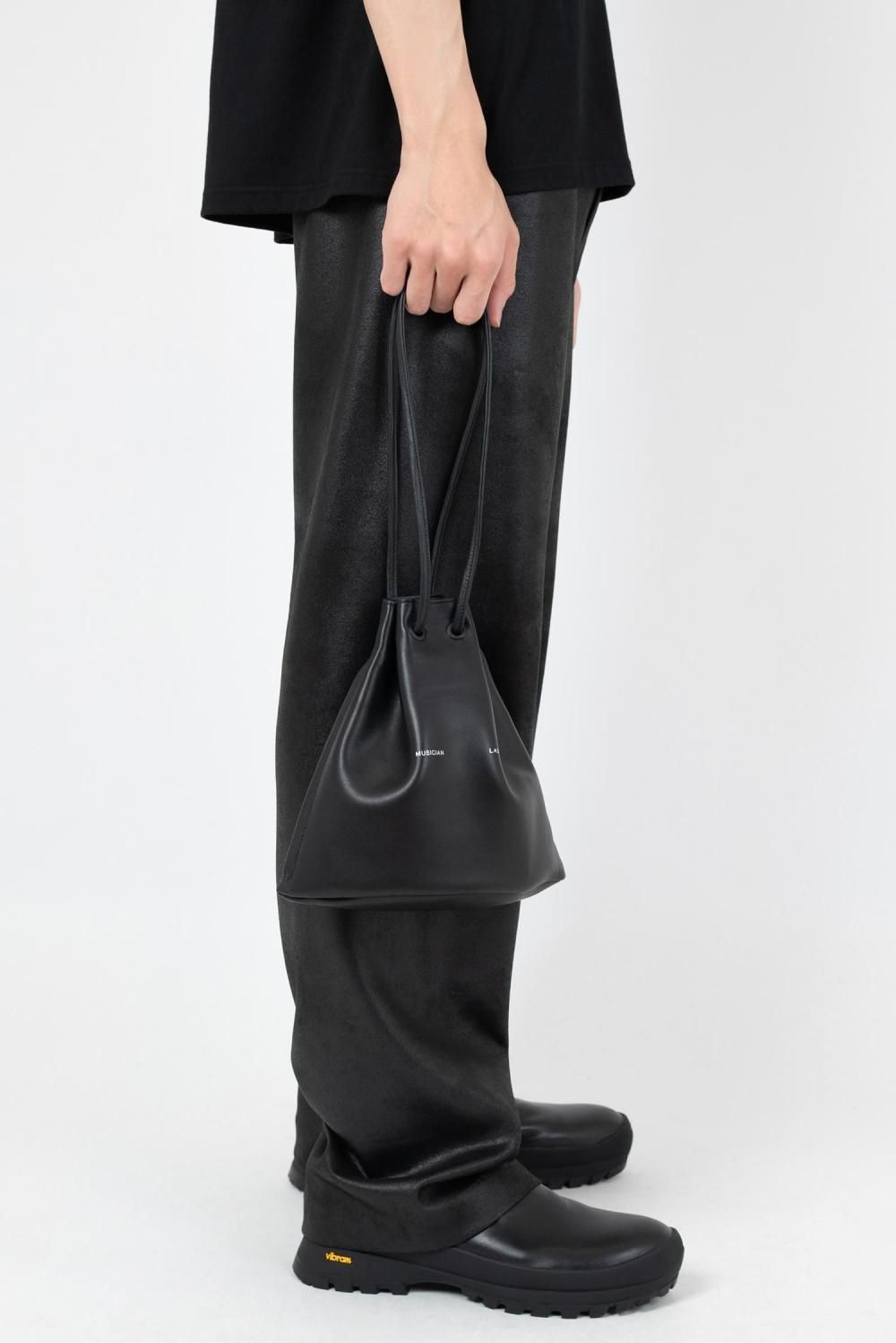 LAD MUSICIAN ラッドミュージシャン SHEEP LEATHER DRAWSTRING BAG