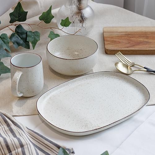 nashiji -morning- プレート [L] バニラ - 224porcelain ｜食器・皿