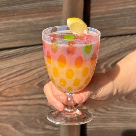 大正浪漫ソーダ氷コップ|水玉 - 廣田硝子 公式Online shop
