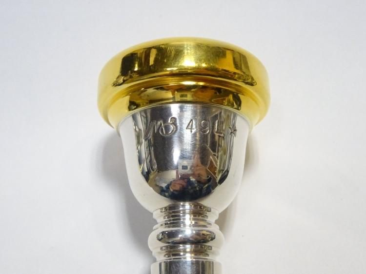 アトリエMOMO トロンボーン用マウスピース 49L☆ 太管【服部管楽器