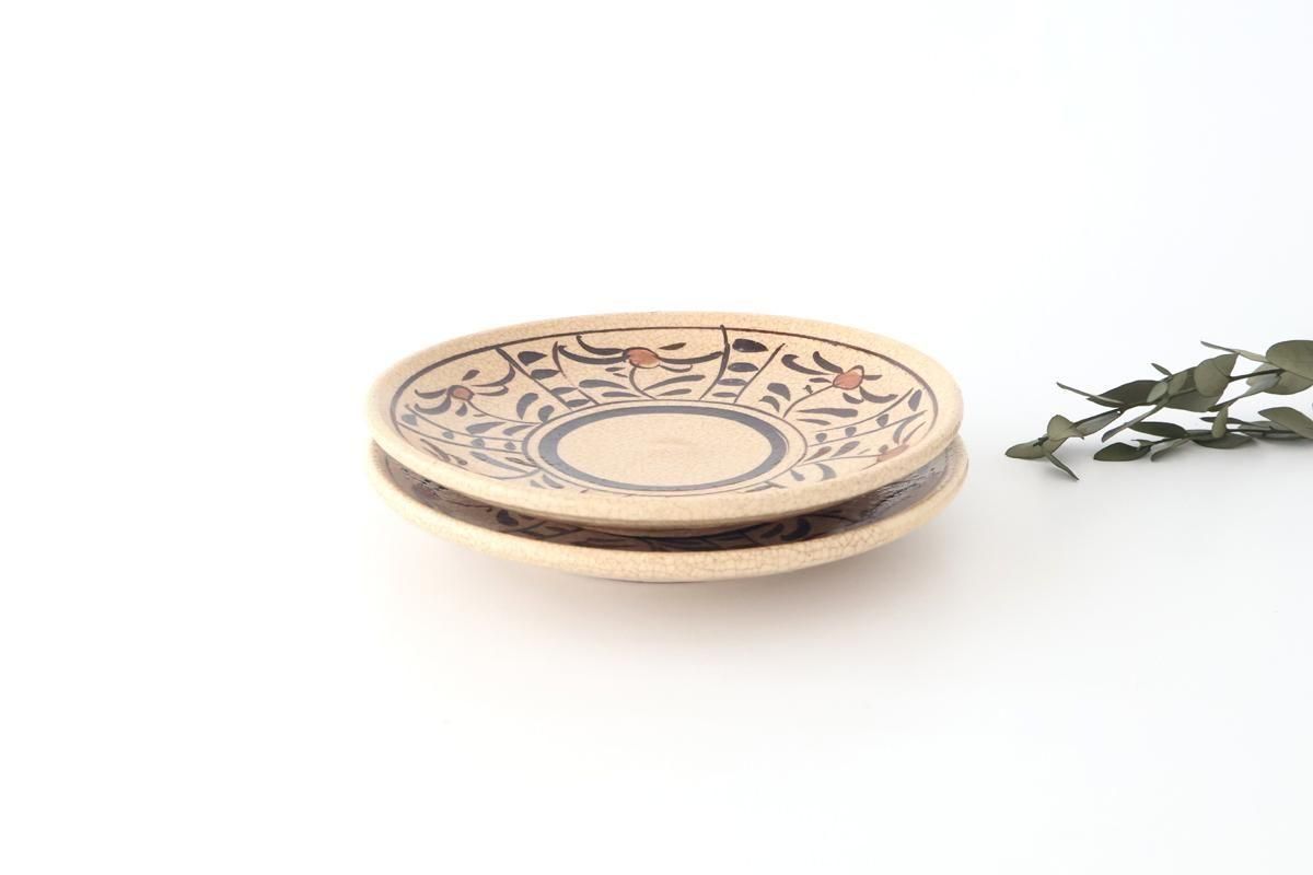 絵瀬戸赤絵6寸皿｜陶器｜喜多窯 霞仙 加藤裕重｜瀬戸焼｜和食器通販