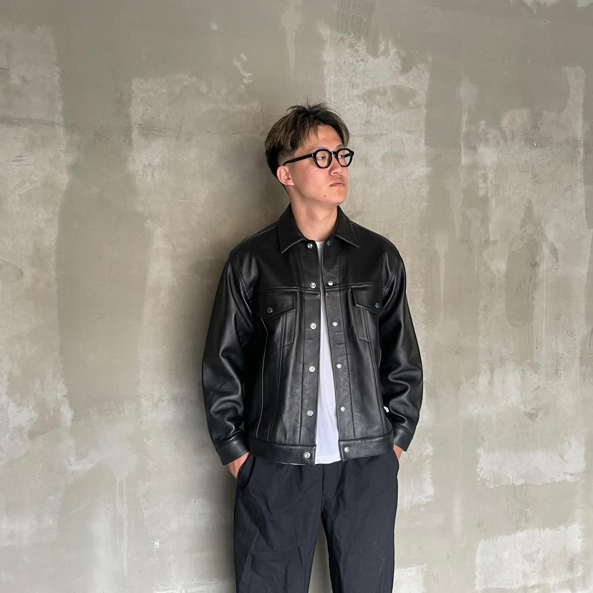 WACKO MARIA《ワコマリア》LEATHER TRUCKER JACKET ( TYPE-1 ) | 正規