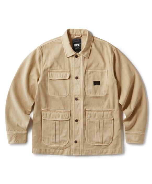 FTC / OVERDYED DENIM CHORE JACKET (TAN)の通販サイト- birnest