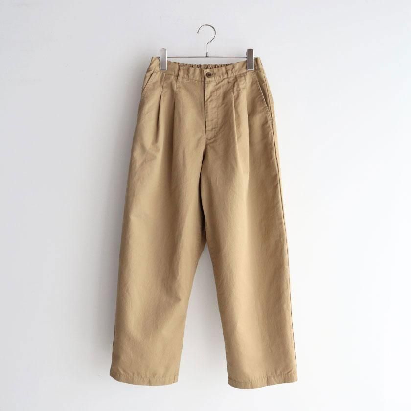 NATURAL LAUNDRY コットンリネンカルゼ bigチノパンツ の通販。- AIDA